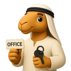 Camel illustration for office solutions
